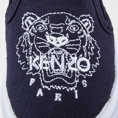 Baby Boys Navy Tiger Printed Shoes