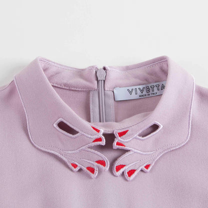 女童淡紫色连衣裙