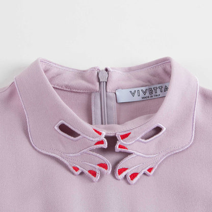 女童淡紫色连衣裙