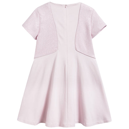 女童粉色连衣裙