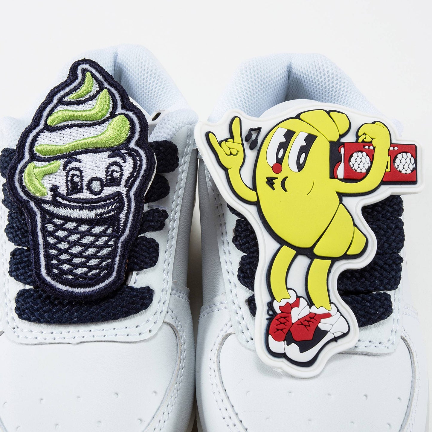 Boys White Flashing Sneakers