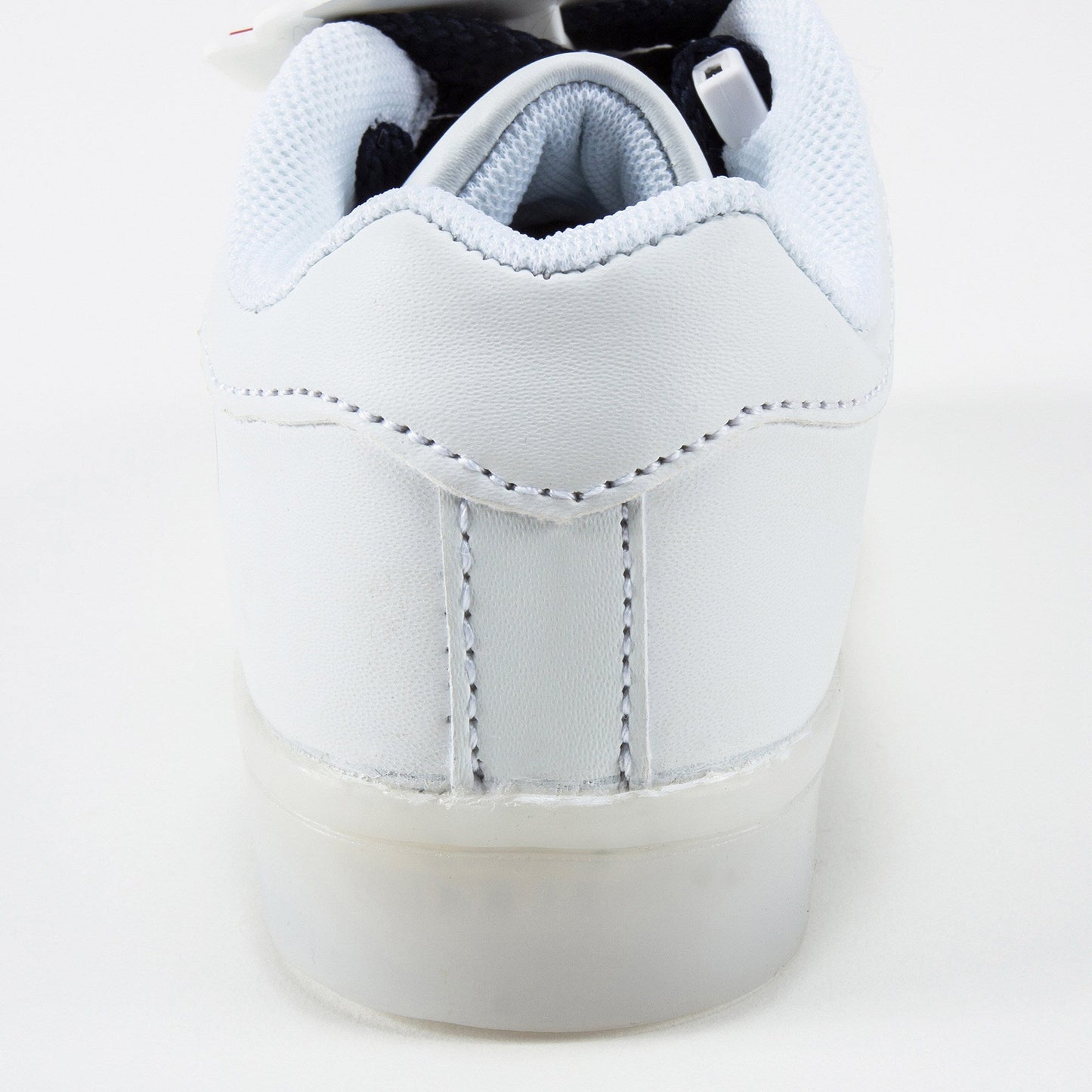 Boys White Flashing Sneakers