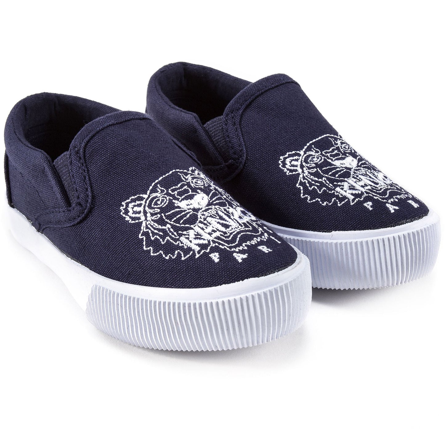 Boys Navy Tiger Printed Shoes