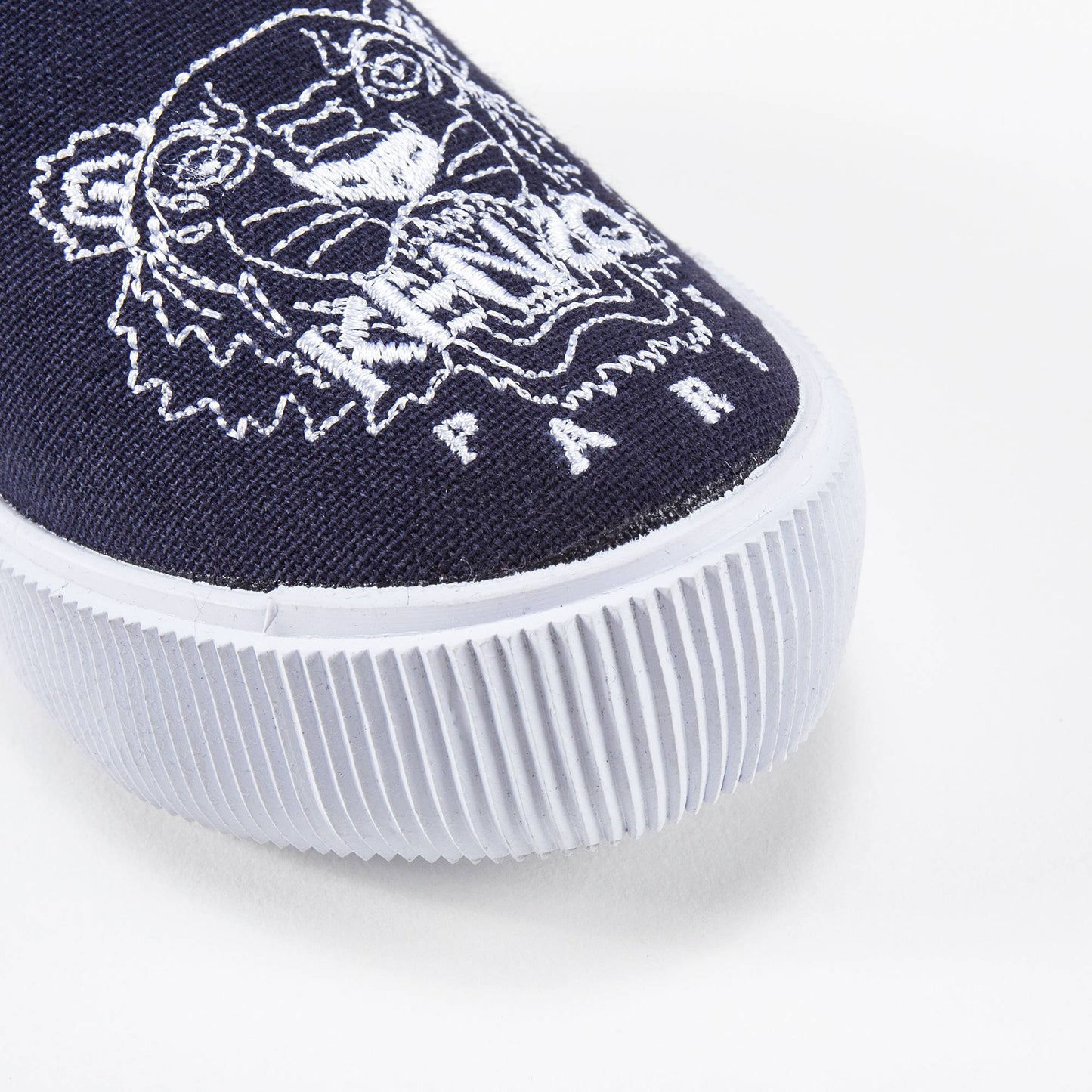 Boys Navy Tiger Printed Shoes
