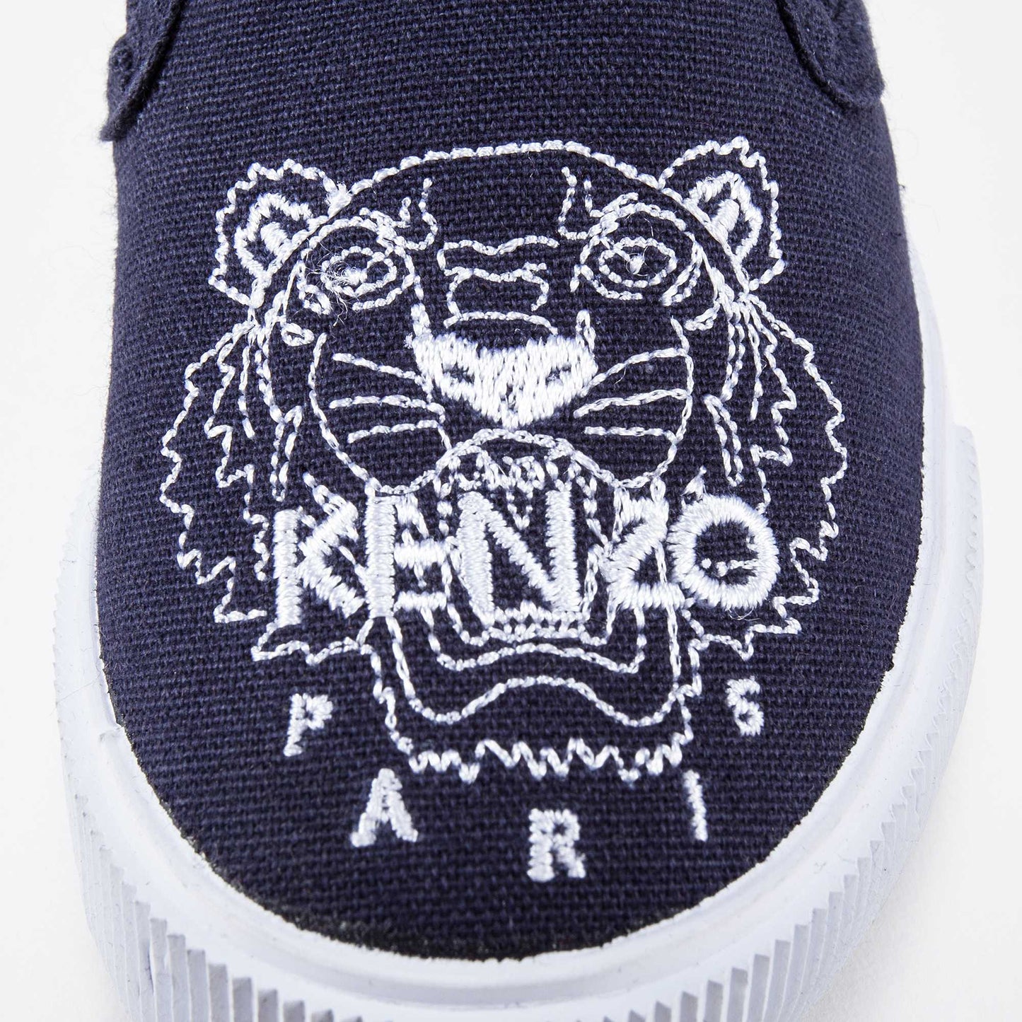 Boys Navy Tiger Printed Shoes