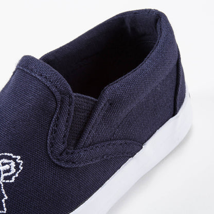 Boys Navy Tiger Printed Shoes