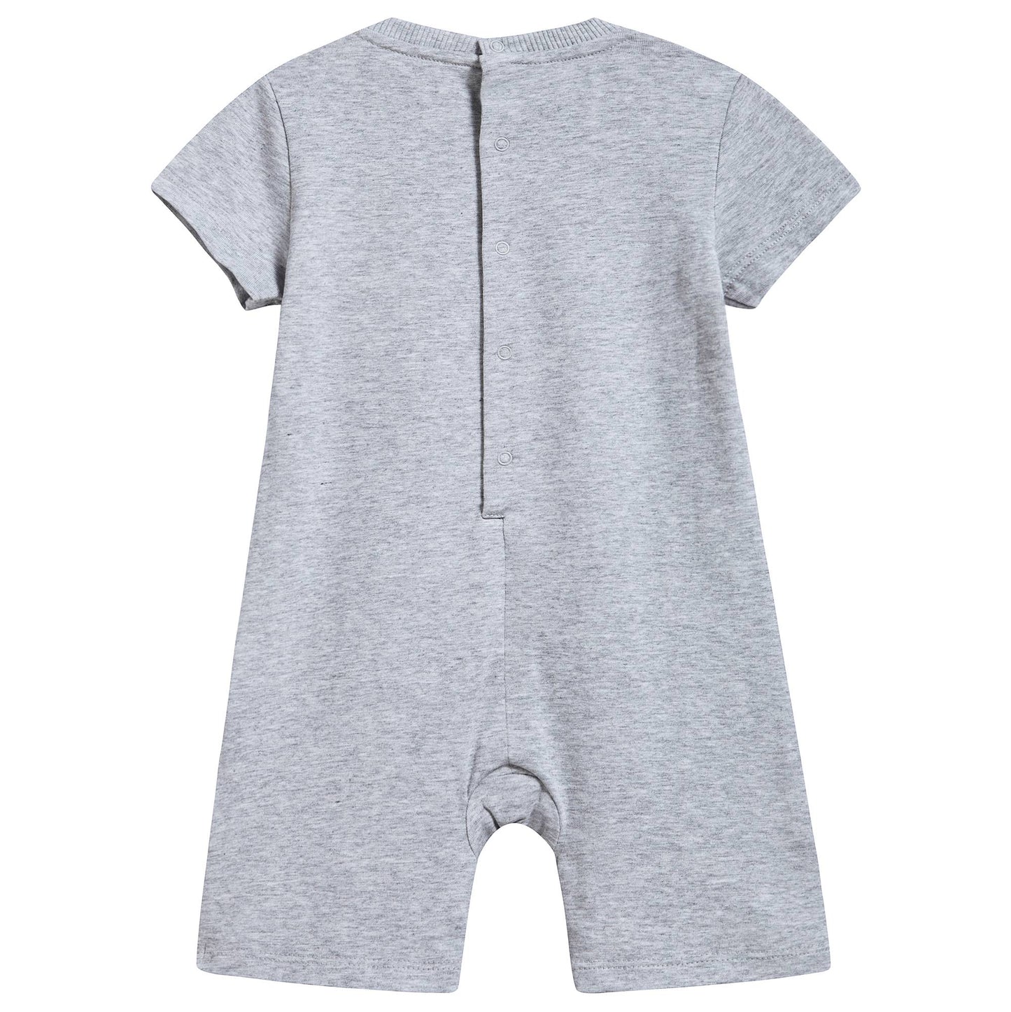 Baby Melange Grey Cotton Rompers