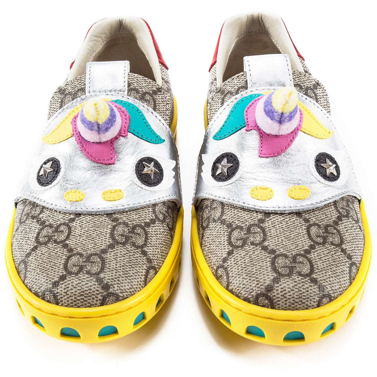 Girls Beige GG Unicorn Shoes
