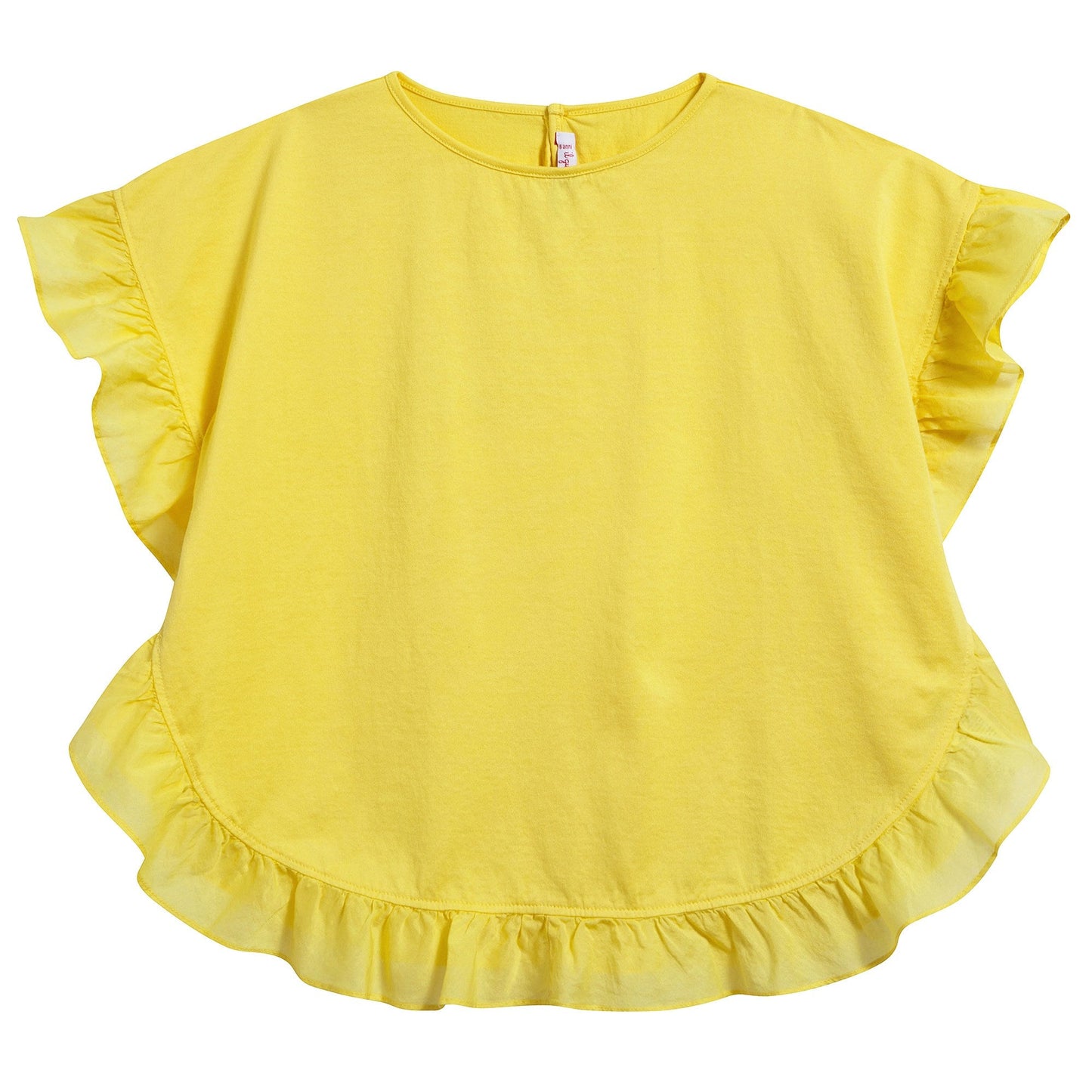 Girls Yellow Cotton Top