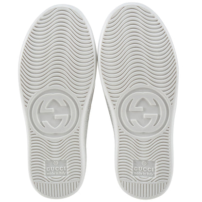 White Velcro Leather Board Shoes
