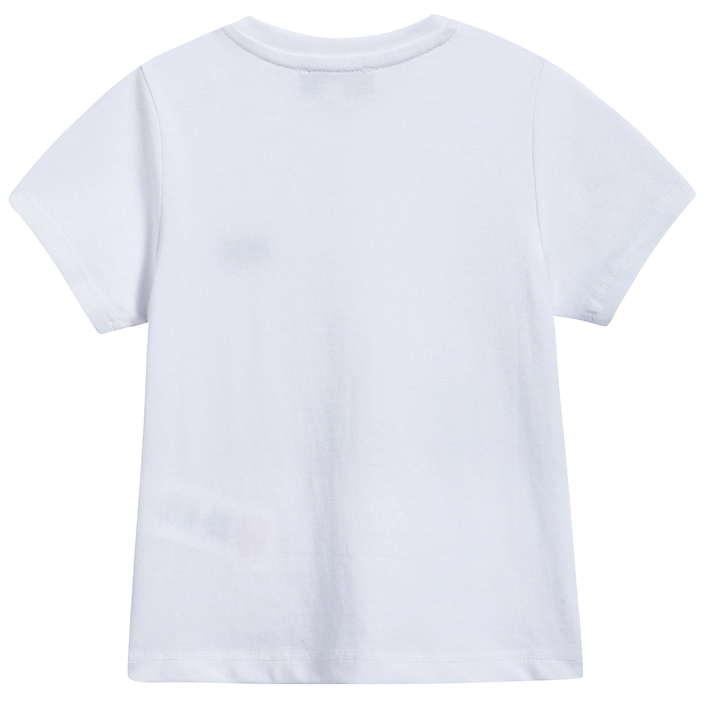 Baby Boys White Logo Cotton T-shirt