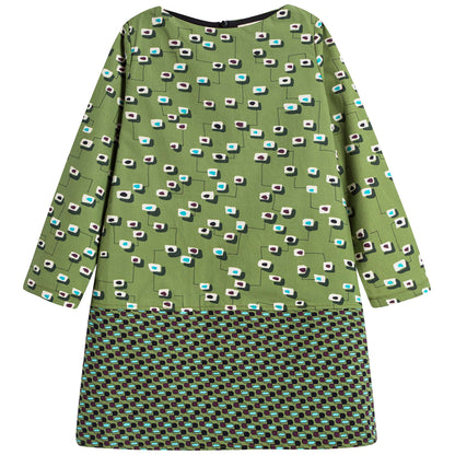 女童双面印花连衣裙