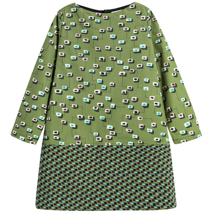 女童双面印花连衣裙