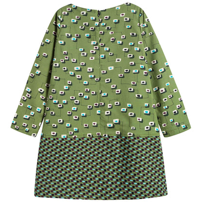 女童双面印花连衣裙