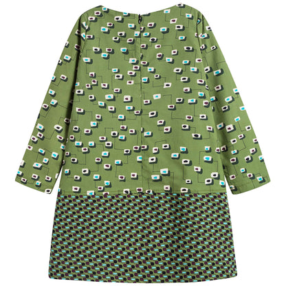 女童双面印花连衣裙