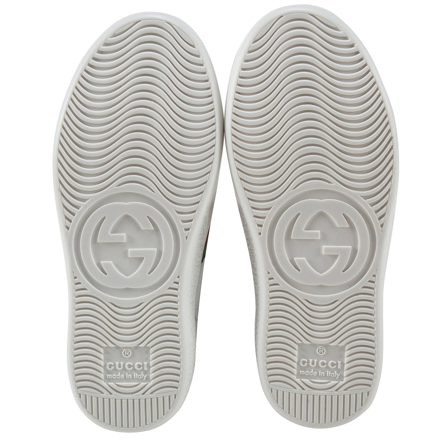 Girls & Boys White Leather Trainers
