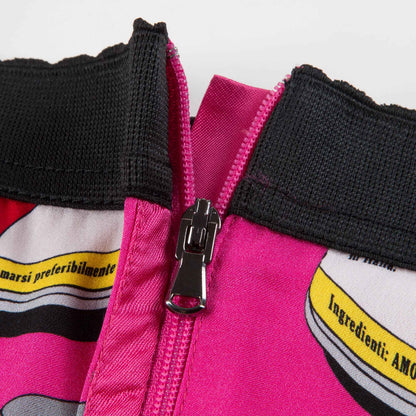 Girls Pink Cans Printed Skirt