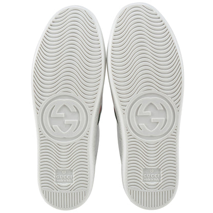 Girls & Boys White Velcro Leather Board Shoes