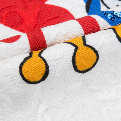 Girls Ivory 'Queen Of Hearts' Dress