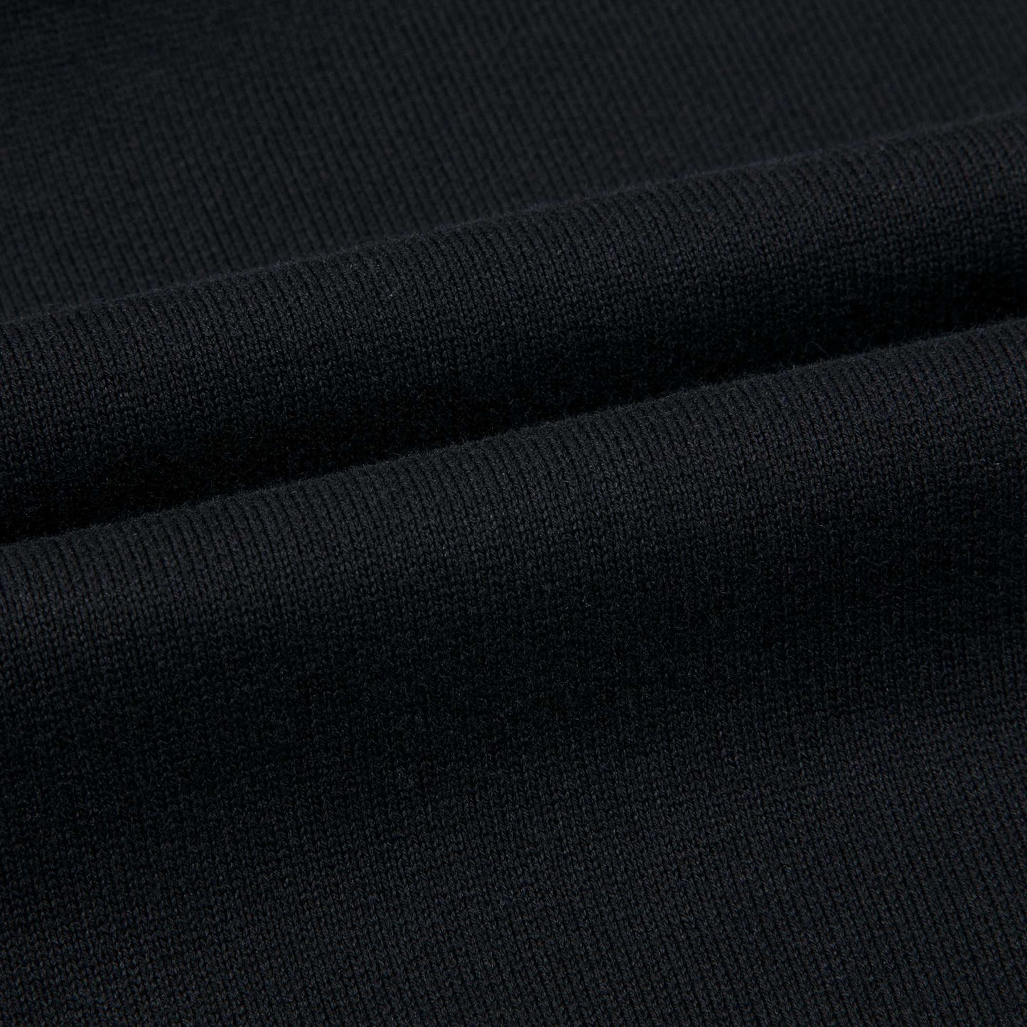 Girls Black Logo Cotton Zip-up Top