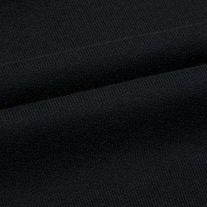 Girls Black Logo Cotton Zip-up Top