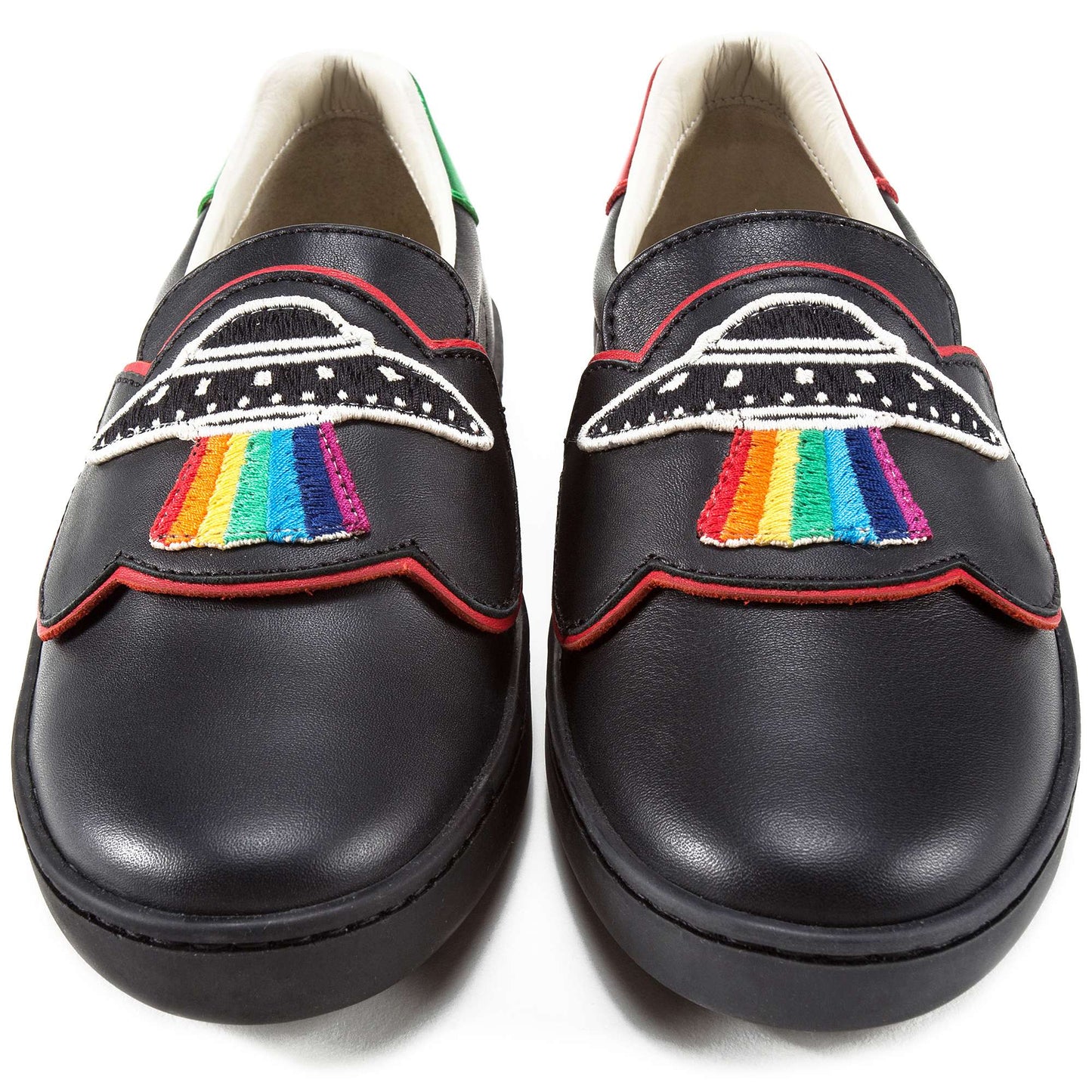 Boys & Girls Black Rainbow Shoes