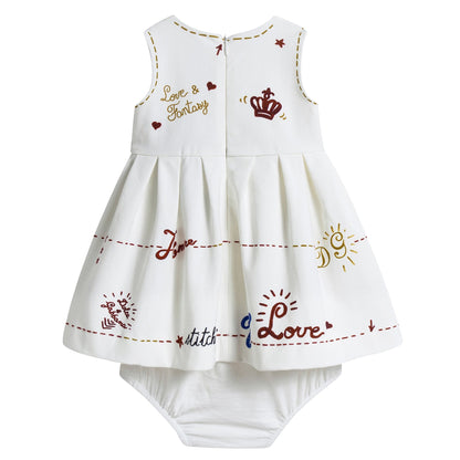 Baby Girls White 'Love' Dress