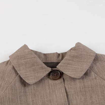 Boys & Girls Sand Linen Woven Coat