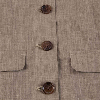 Boys & Girls Sand Linen Woven Coat