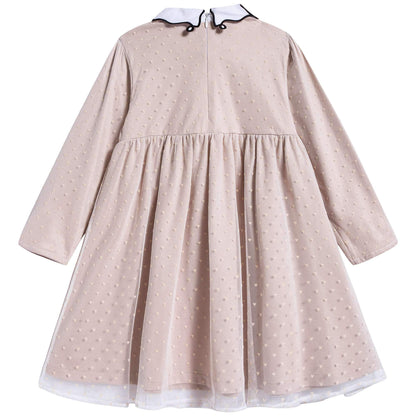 女童浅粉色连衣裙
