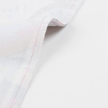 Baby Girls Pink Printed Cotton Leggings