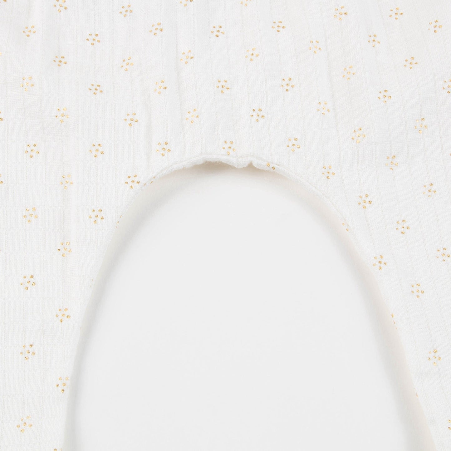 Baby Girls Off White Couche Gold Dots Cotton Trousers