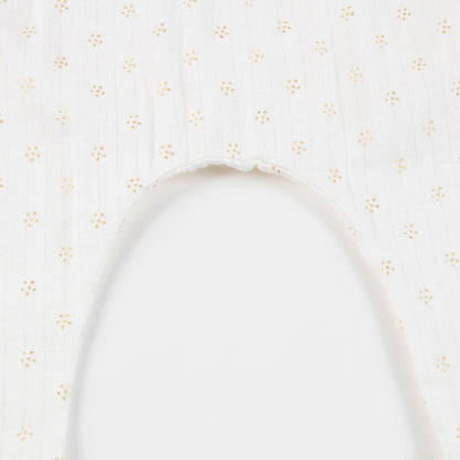 Baby Girls Off White Couche Gold Dots Cotton Trousers