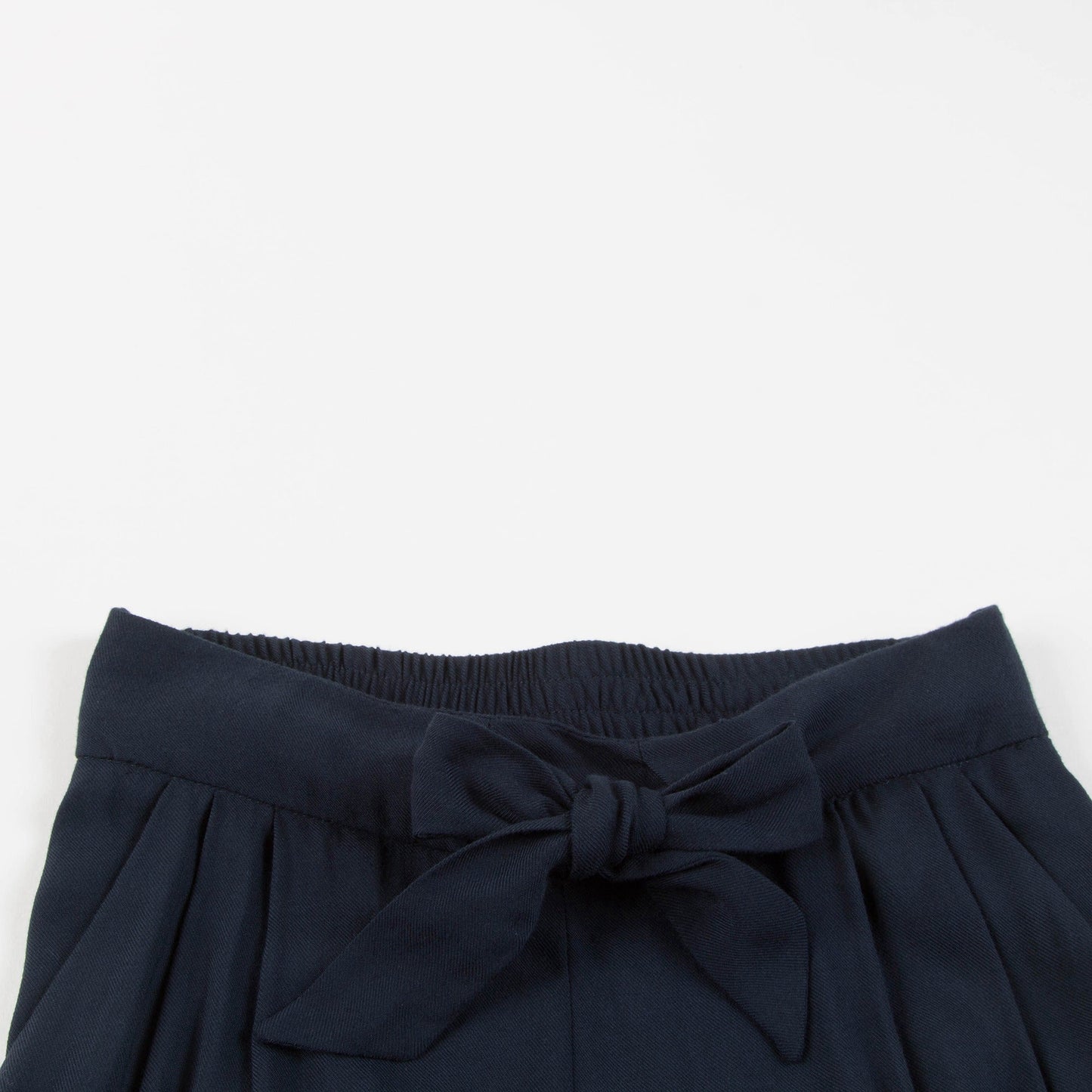 Girls Black Wide-Legged Trousers