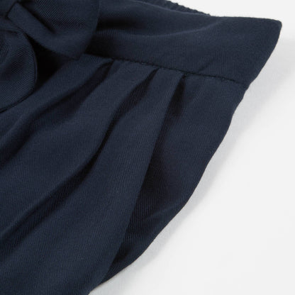 Girls Black Wide-Legged Trousers