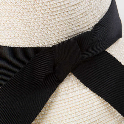 Girls White Woven Hat
