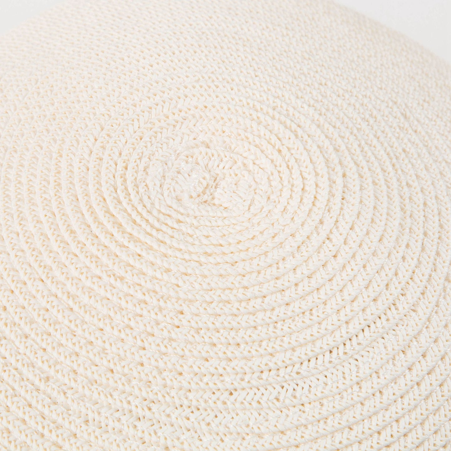 Girls White Woven Hat