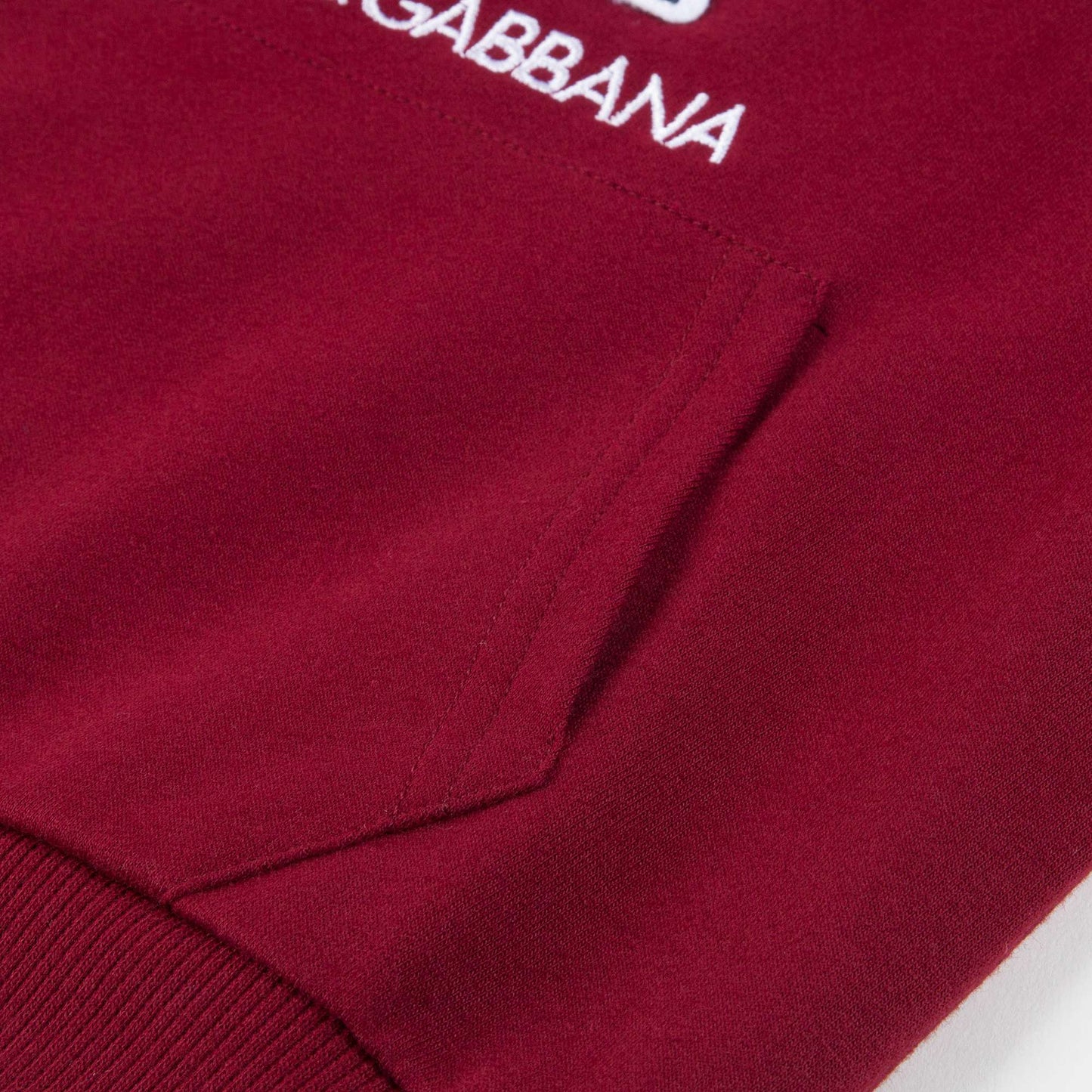 Boys Red Logo Cotton Sweatshirt