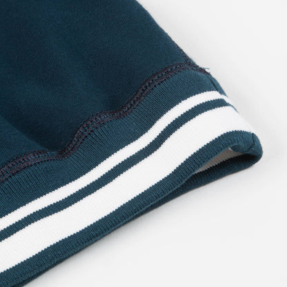 Boys Navy Blue Logo Cotton Sweatshirt
