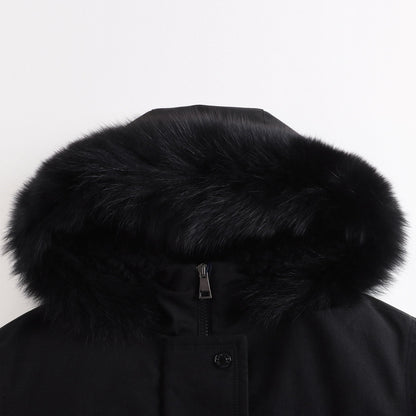 女童黑色"KAMELYA"羽绒外套