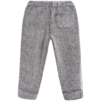 Boys Grey Melange Trousers
