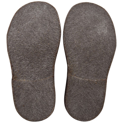 女童深棕色皮鞋