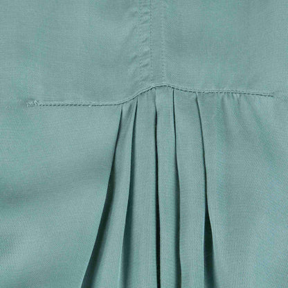 Girls Dusty Turquoise Woven Dress