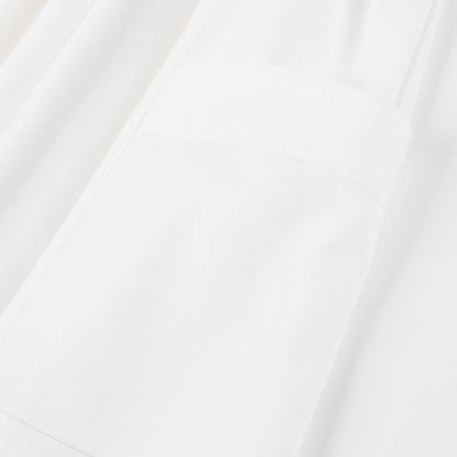 Girls Off White Cotton Dress