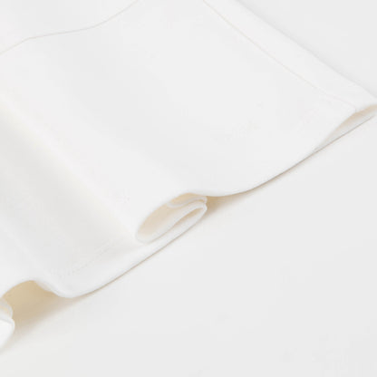 Girls Off White Cotton Dress