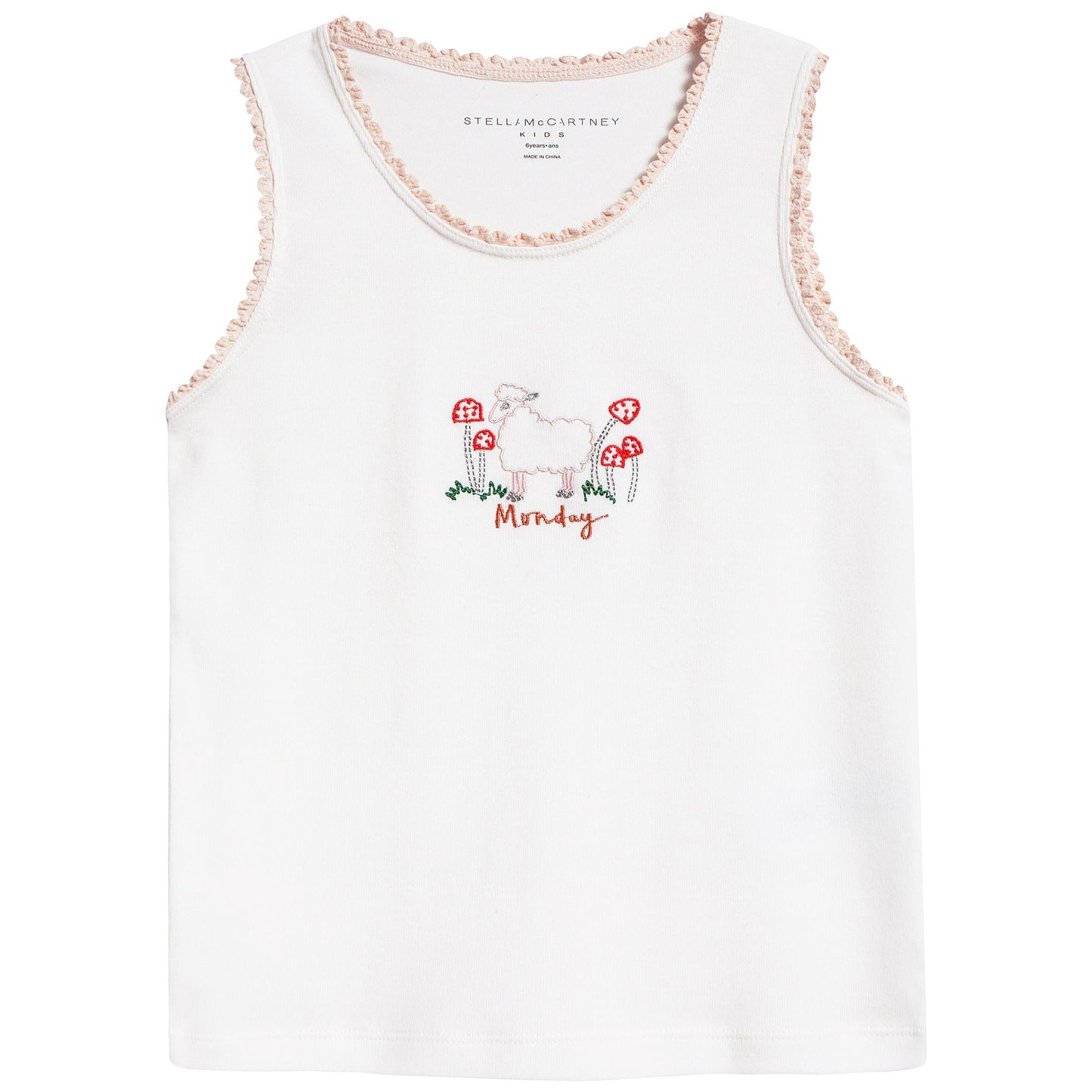 Girls White Anticipato Prim Vests 7 Pack Gift Set