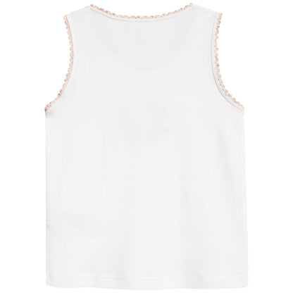 Girls White Anticipato Prim Vests 7 Pack Gift Set