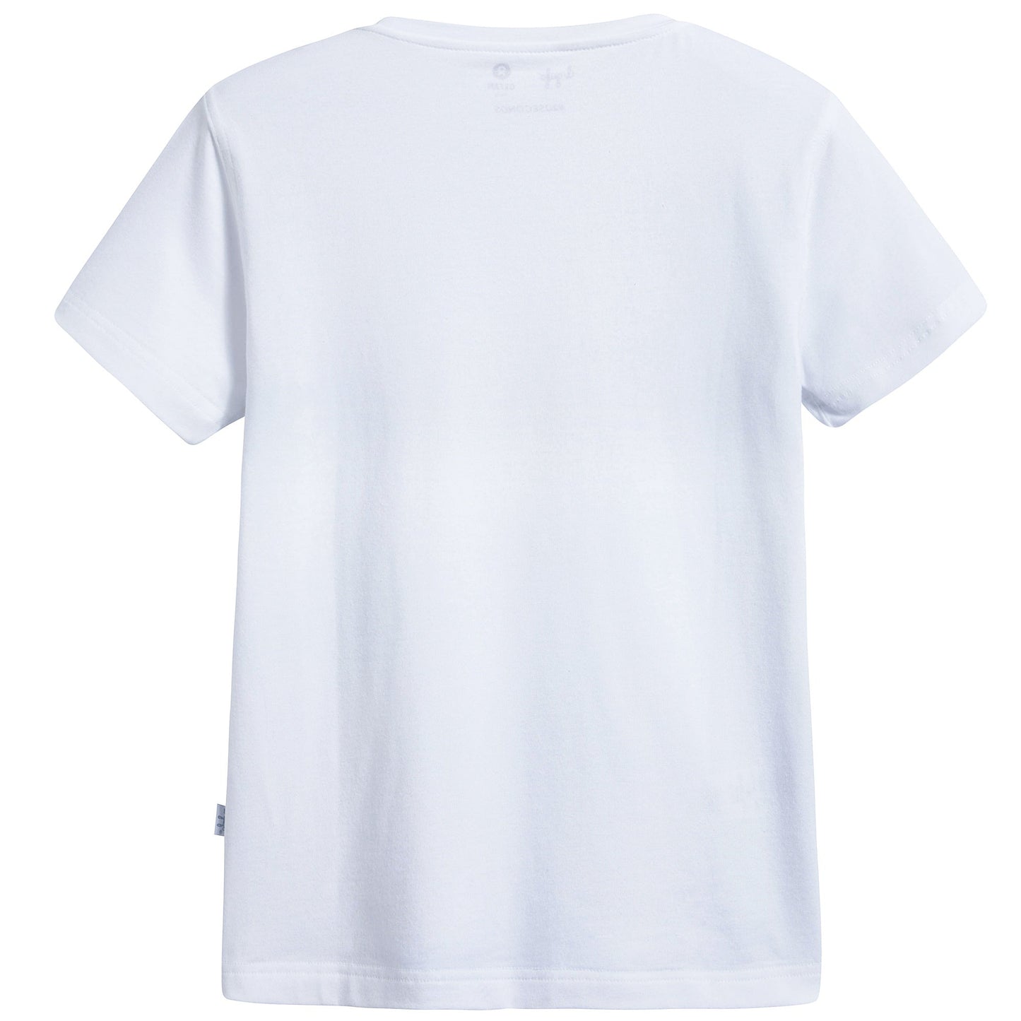 男童白色天空印花棉T恤