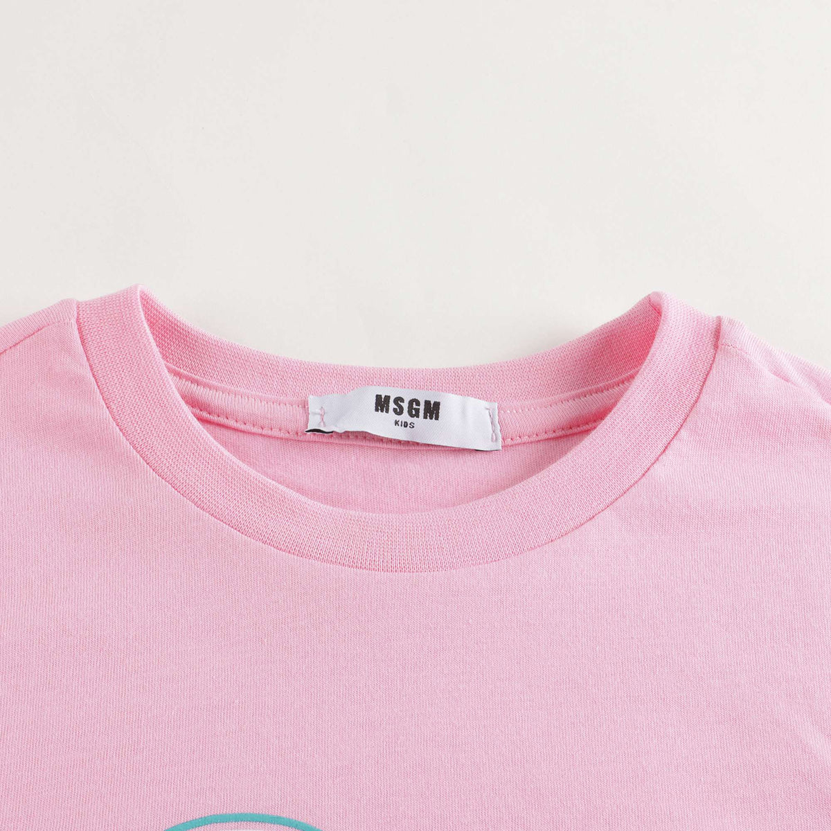 女童粉色Logo棉T恤