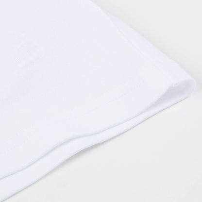 Girls White Logo Cotton T-shirt